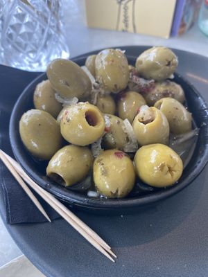 Olives  at Pizza Express in Newark