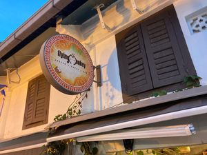 Outside sign at Flying Monkey in Central Singapore