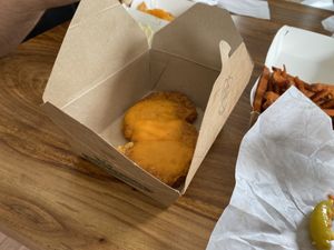 Cheese schnitzel (super geil !!!)  at Apple & Eve in Hamburg