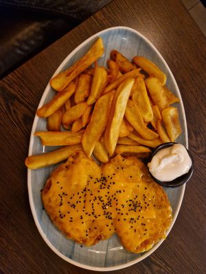 Cheese Schnitzel at Apple & Eve in Hamburg