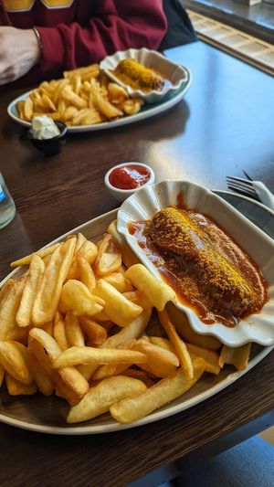Curry wurst at Apple & Eve in Hamburg