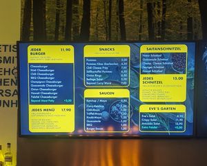 Pricing list at Apple & Eve in Hamburg