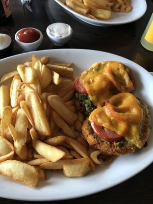 Guacamole schnitzel at Apple & Eve in Hamburg