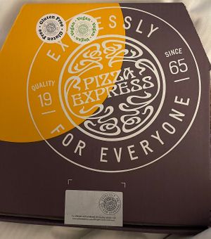 Love that they use the stickers!   at Pizza Express - Notting Hill Gate in West London