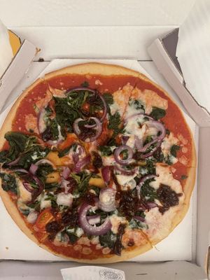 Vegan gluten free Padana- my favorite!   at Pizza Express - Notting Hill Gate in West London