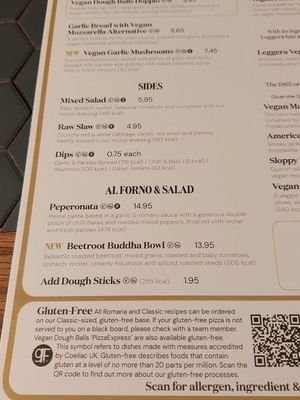 Menu at Pizza Express in Oxted