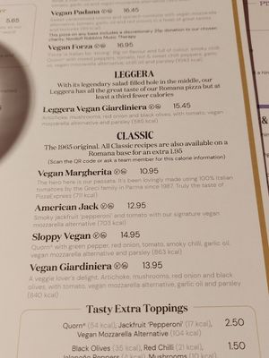 Menu at Pizza Express in Oxted