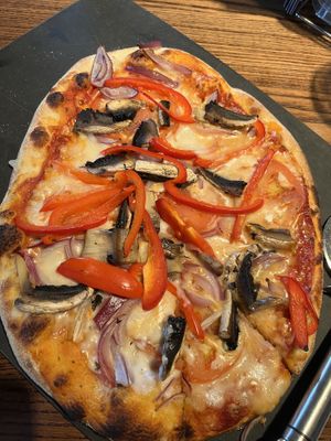 Vegan Veggie Delight Pizza  at The Rowan Tree in Armadale