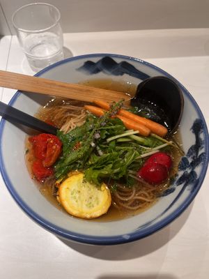 Vegan Rainbow Ramenn  at Afuri - Shinjuku in Tokyo