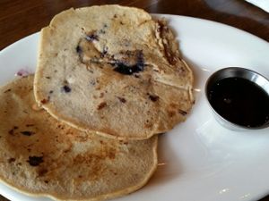 side of two pancakes at Vegetarian Restaurant by Hakin in North Miami Beach
