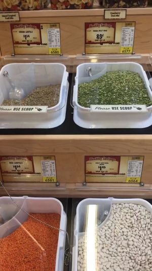 Legume bins  at Sprouts Farmers Market in Dallas