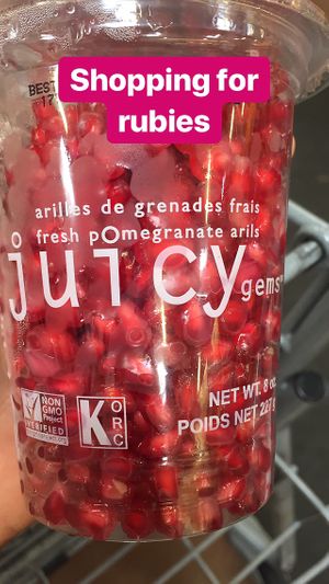 Peeled pomegranates  at Sprouts Farmers Market in Dallas