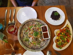 Faboulous main dish at The Vegan Table in Phuket