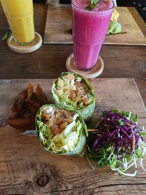 Amazing vegan restaurant!! The food was so good, kept coming back! Really friendly staff, nice location and so many food options. Must visit if you're in Phuket! at The Vegan Table in Phuket