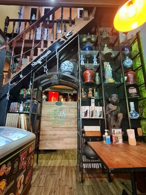 Cool interior at The Vegan Table in Phuket