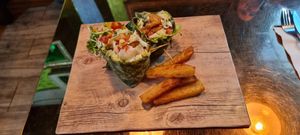 CHIKIN AND GARLIC MAYO WRAP at The Vegan Table in Phuket