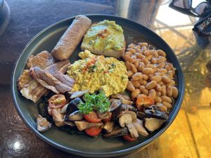 English breakfast   at The Vegan Table in Phuket