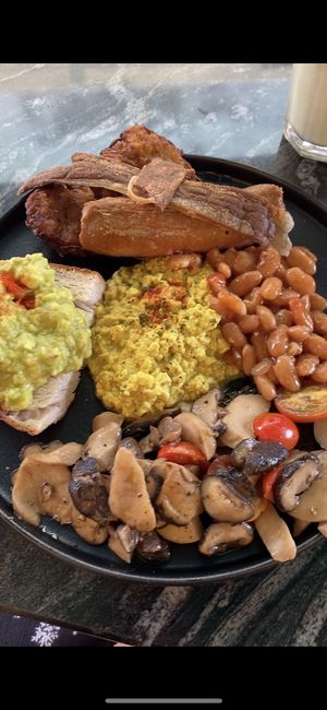 English breakfast   at The Vegan Table in Phuket