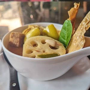 Yellow curry at The Vegan Table in Phuket