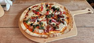 Mediterranean Pizza at The Vegan Table in Phuket