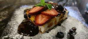 Cheesecake at The Vegan Table in Phuket