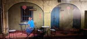 Street art in the siting area at The Vegan Table in Phuket