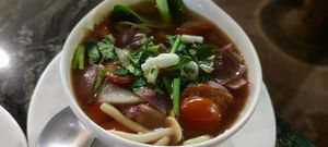 Tom kha soup at The Vegan Table in Phuket