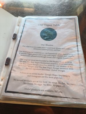  at The Vegan Table in Phuket