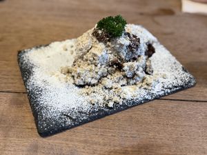 Apple crumble   at The Vegan Table in Phuket