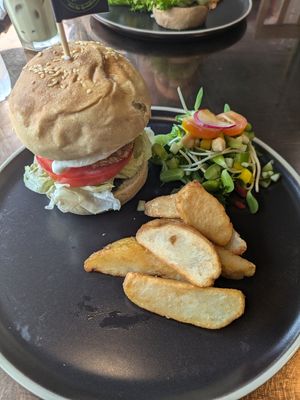 Hawaii Chicken burger (349 Baht) at The Vegan Table in Phuket