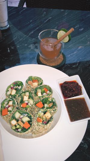 Rice Wrap Spring Rolls  at The Vegan Table in Phuket