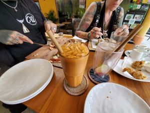 Finally got a vegan thai iced tea at The Vegan Table in Phuket