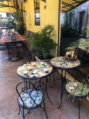 Outdoor seating   at The Vegan Table in Phuket