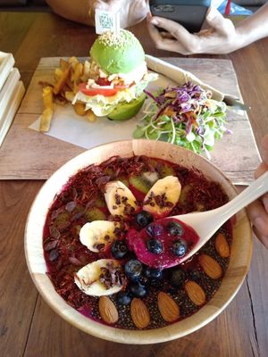 Passion Power Smoothie Bowl at The Vegan Table in Phuket