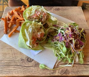 Chickin wrap at The Vegan Table in Phuket