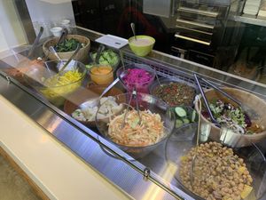 Salad bar at Ecofamily in Cordoba