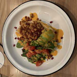 Vegan breakfast  at All True East in Kyiv