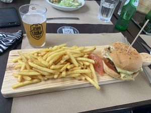 Vegan burger  at Iron Duke in Aveiro