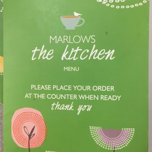 Menu cover at The Kitchen in Bury St Edmunds