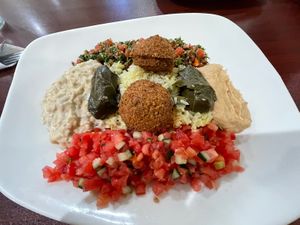 Vegetarian Combo (vegan)  at Odeh's Mediterranean Restaurant in Elko