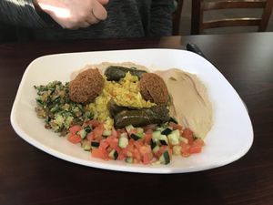 Vegetarian combo at Odeh's Mediterranean Restaurant in Elko