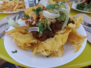 Vegan nachos at Zest Cafe & Bar in Ramsgate
