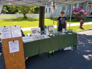 NJveg educational outreach table in Pennington, NJ, 5/2019 at NJveg in Pemberton