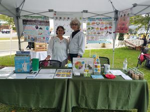NJveg educational outreach table in Hightstown, NJ, 10/2018 at NJveg in Pemberton