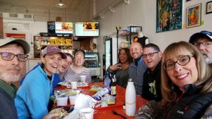 Lunch at Eureka Plant Based Foods, Philipsburg, 11/2019 at NJveg in Pemberton