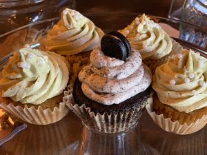 Matcha and Cookies n Cream Cupcakes at Nick's on Grand in South San Francisco