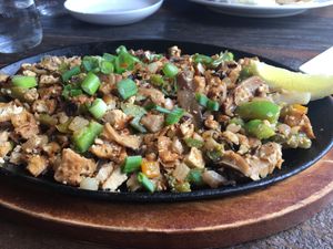 Sizzling Sisig at Nick's on Grand in South San Francisco