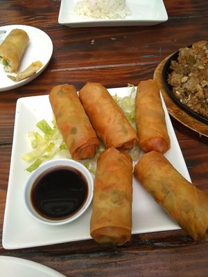 Lumpia at Nick's on Grand in South San Francisco
