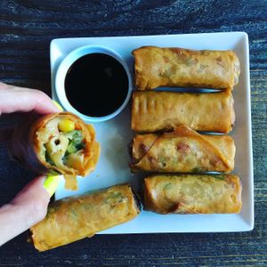 Vegetable Lumpia at Nick's on Grand in South San Francisco