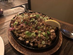 Sizzling Sisig  at Nick's on Grand in South San Francisco